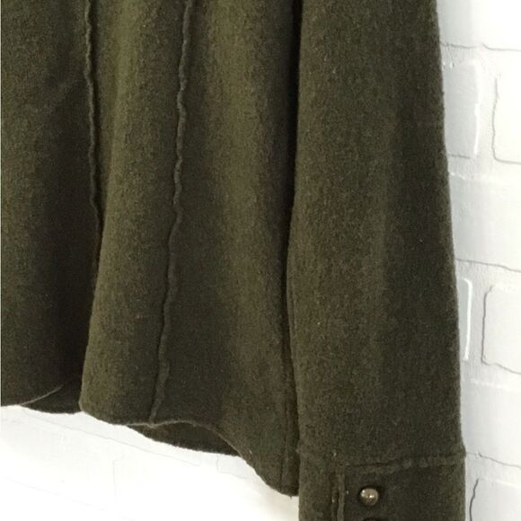 KASPER Knits kaki green blazer jacket in small 100% wool - Picture 7 of 14